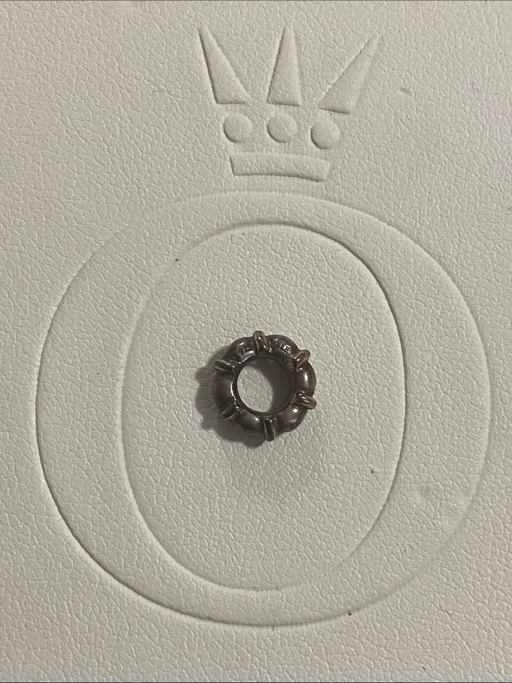 Retired Pandora 925 Sterling Silver & 14k Gold Seattle Spacer Charm 790266